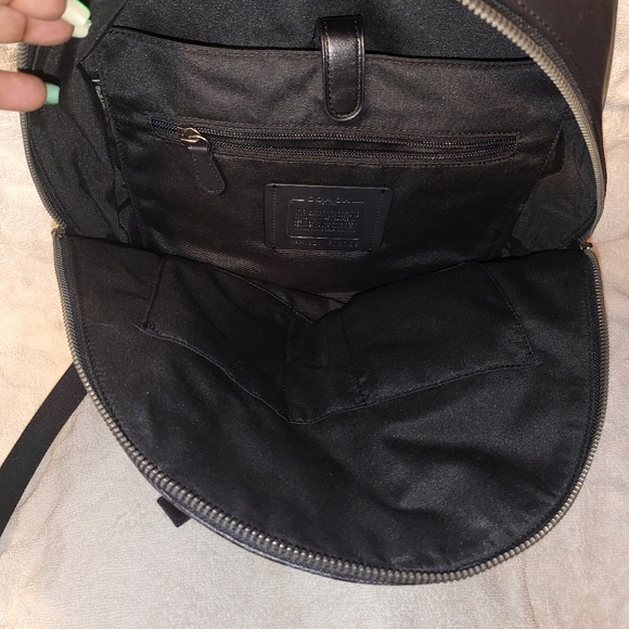 Black/Gray Authentic Coach Backpack - Picture 9 of 10